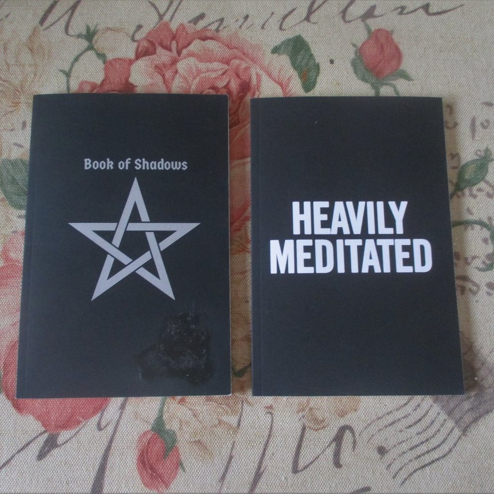 Spiritual Notebooks or Journals Set of 2 Wicca Yoga Meditation